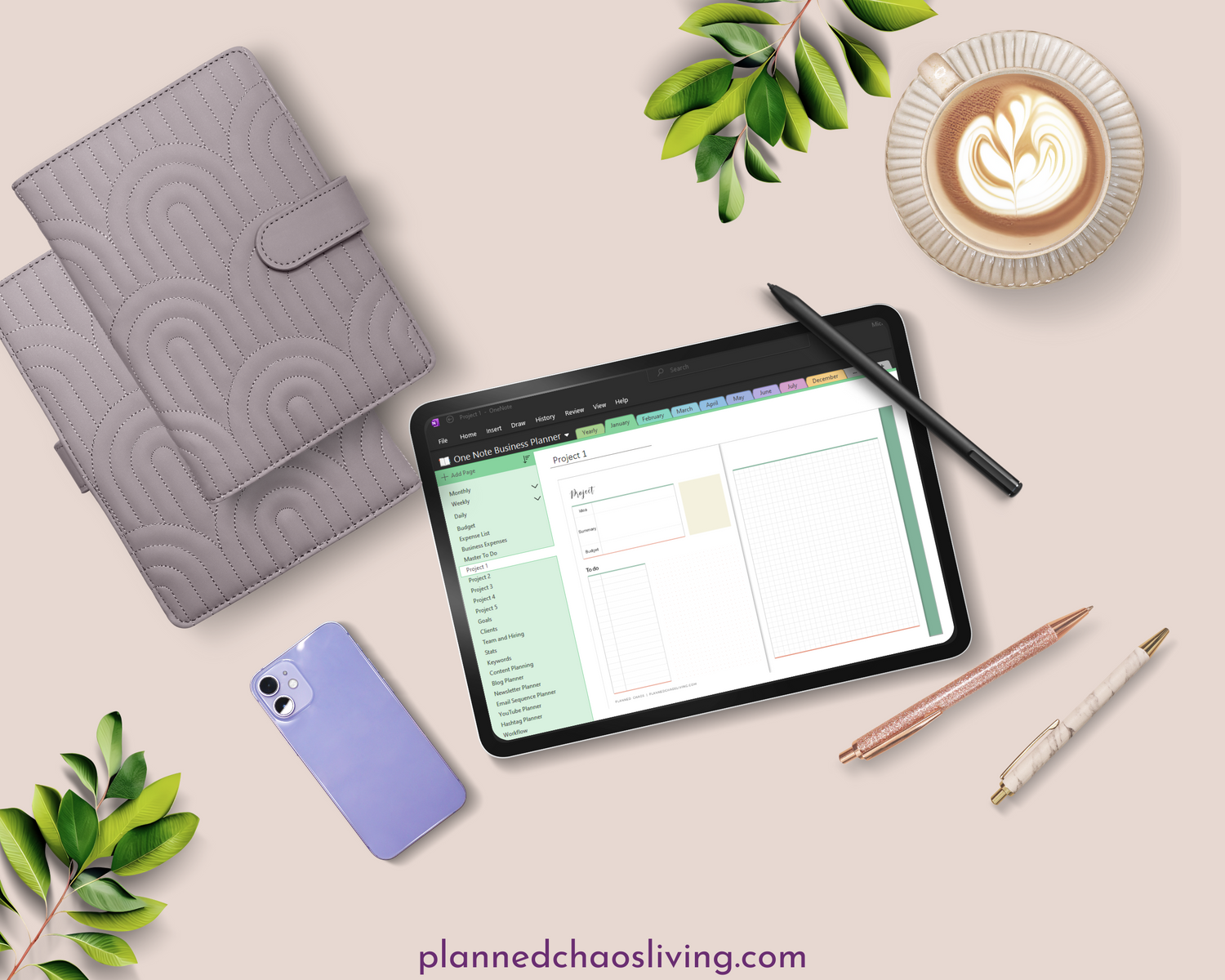 OneNote Business Planner Template