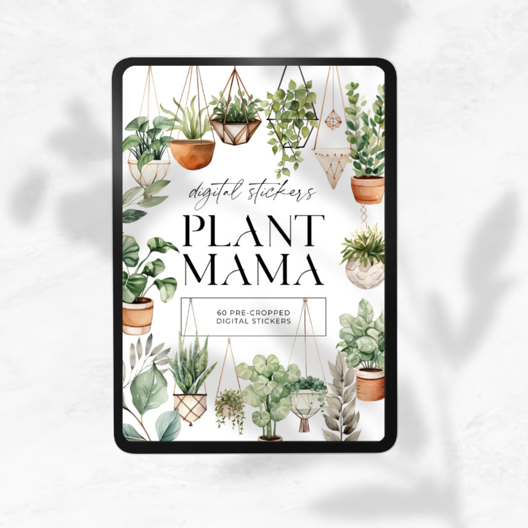 Digital Planner Stickers - Plant Mama